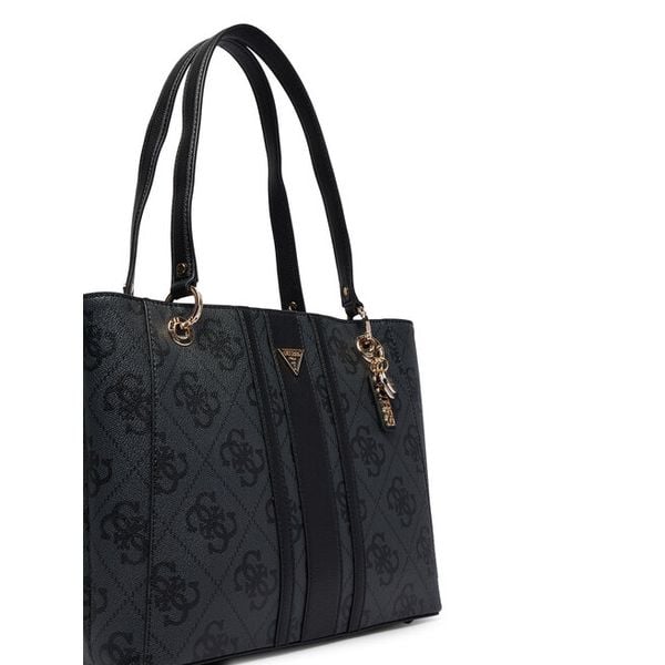 Torebka Guess. Szare shopper bag Guess, z aplikacjami, bez dodatków. Za 679,99 zł.