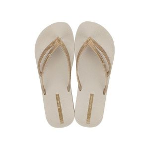 Japonki damskie Ipanema Bossa Soft V. Brązowe klapki Ipanema, bez wzorów, bez obcasa. Za 79,00 zł.