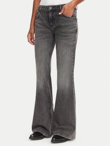 HUGO Jeansy Gelissa_3 50568482 Szary ciemny Bootcut Fit. Szare jeansy Hugo, bez wzorów, z bawełny. Za 509,99 zł.