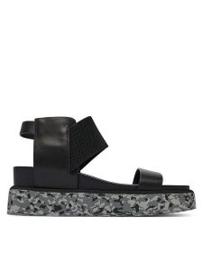 United Nude Sandały Rico Sandal II 110140116 Czarny. Czarne sandały United Nude, bez wzorów, ze skóry, bez obcasa, na koturnie, bez zapięcia. Za 578,99 zł.