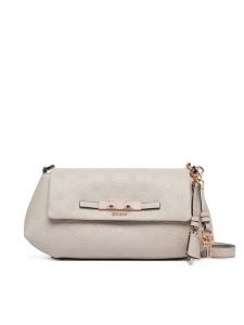 Guess Torebka Carmella HWPD22 25200 Kremowy. Białe torebki klasyczne Guess, z aplikacjami, ze skóry, bez dodatków. Za 584,99 zł.