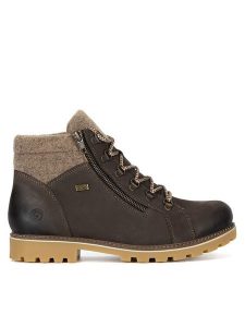 Remonte Trapery D7478-45 Szary. Szare buty zimowe Remonte, z nubiku, bez obcasa, bez zapięcia. Za 335,99 zł.