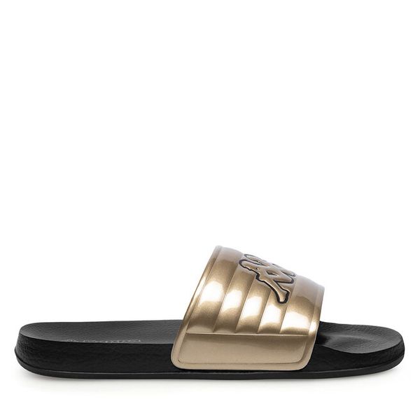 Klapki Kappa. Żółte klapki Kappa, bez wzorów, bez obcasa. Za 79,99 zł.