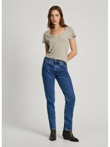 Pepe Jeans Dżinsy - Tapered fit - w kolorze niebieskim rozmiar: W30/L28. Niebieskie jeansy Pepe Jeans, z aplikacjami, z jeansu. Za 282,99 zł.