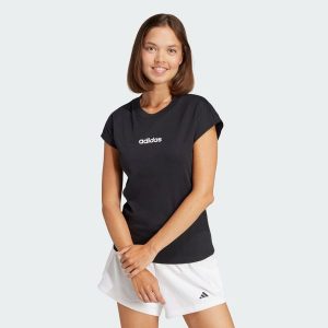 Koszulka Essentials Linear Cotton. Białe bluzki ADIDAS, xl, bez wzorów, z bawełny, sportowe, bez kołnierzyka, bez ramiączek. Za 89,95 zł.