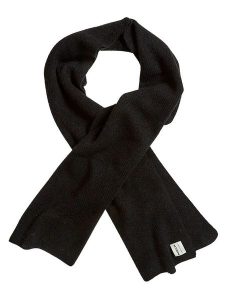 MOSS COPENHAGEN Szal "Hope" w kolorze czarnym - 230 x 45 cm rozmiar: onesize. Czarne szaliki Moss Copenhagen, bez wzorów, z wełny. Za 158,10 zł.