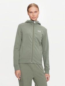 EA7 Emporio Armani Bluza 6DTM10 TJZEZ Zielony Regular Fit. Zielone bluzy EA7 Emporio Armani, xxl, bez wzorów, z bawełny, bez kaptura. Za 379,99 zł.