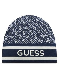 Guess Czapka W4BZ21 Z3JD2 Granatowy. Niebieskie czapki Guess, z aplikacjami, z materiału. Za 129,99 zł.