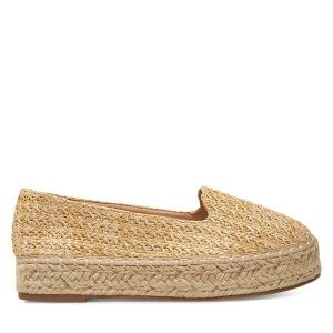 Espadryle DeeZee. Brązowe espadryle DeeZee, bez wzorów, bez obcasa. Za 119,99 zł.