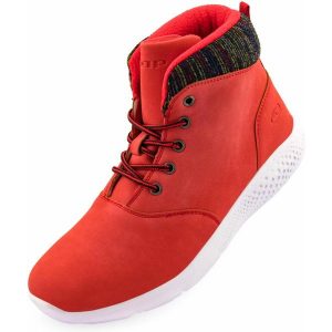 Damskie Buty Zimowe Loap Ystera Czerwone. Czerwone buty zimowe LOOP, bez obcasa, bez zapięcia. Za 230,99 zł.