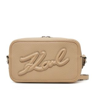 Torebka KARL LAGERFELD. Brązowe listonoszki KARL LAGERFELD, bez wzorów, bez dodatków. Za 439,99 zł.