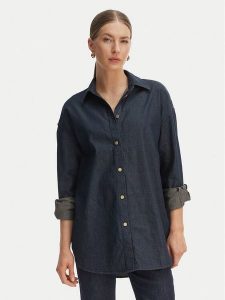 Armani Exchange Koszula jeansowa XW002258 AF21337 MB001 Granatowy Relaxed Fit. Niebieskie koszule Armani Exchange, s, bez wzorów, z bawełny, bez kołnierzyka, bez ramiączek. Za 493,99 zł.