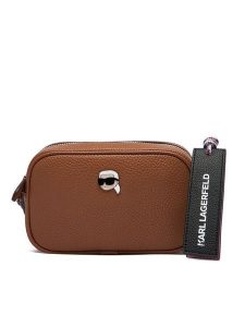KARL LAGERFELD Torebka A4W30248 Brązowy. Brązowe listonoszki KARL LAGERFELD, bez wzorów, ze skóry, bez dodatków. Za 519,99 zł.