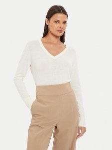 Gant Sweter 4803187 Écru Regular Fit. Swetry klasyczne GANT, l, z bawełny, bez kołnierzyka. Za 529,99 zł.