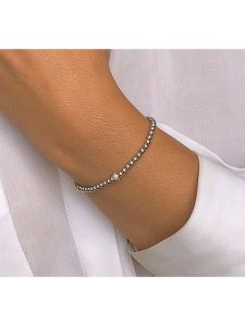 DI GIORGIO Srebrna bransoletka z cyrkonią rozmiar: onesize. Szare bransoletki DI GIORGIO, z cyrkonią, srebrne. Za 108,99 zł.