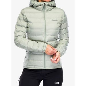 Kurtka puchowa damska Columbia Lake 22 II Down Hooded Jacket. Zielone kurtki Columbia, bez wzorów, z puchu, bez kaptura. Za 589,99 zł.