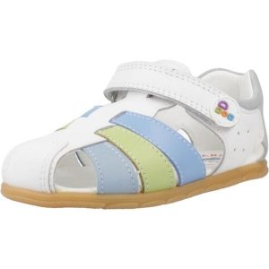 Sandały PABLOSKY 052302P Biały. Białe sandały PABLOSKY, bez wzorów, ze skóry, bez obcasa, bez zapięcia. Za 238,99 zł.