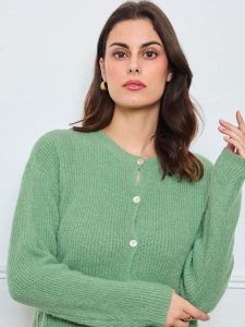 CXL by Christian Lacroix Kardigan w kolorze zielonym rozmiar: onesize. Zielone kardigany CXL by Christian Lacroix. Za 173,99 zł.