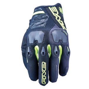 Rękawiczki ENDURO 2 - CZARNE/FLUO-ŻÓŁTE - S/8. Czarne rękawiczki FIVE GLOVES, bez wzorów. Za 221,00 zł.