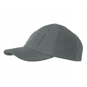 Czapka baseballowa z daszkiem. Szare czapki HELIKON-TEX, bez wzorów, sportowe. Za 80,99 zł.