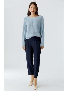 Oui Sweter w kolorze błękitnym rozmiar: 46. Niebieskie swetry oversize Oui, bez wzorów, ze splotem, bez ramiączek. Za 252,99 zł.