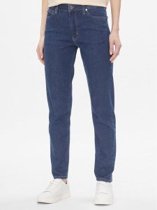 Calvin Klein Jeansy Mid Rise Slim - Mid Blue K20K206780 Niebieski Slim Fit. Niebieskie jeansy Calvin Klein, bez wzorów, z bawełny. Za 649,99 zł.