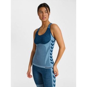 Damski tank top Hummel Clea. Niebieskie biustonosze Hummel, bez wzorów. Za 221,00 zł.