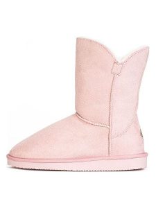 ISLAND BOOT Kozaki zimowe "Adeline" w kolorze jasnoróżowym rozmiar: 37. Różowe kozaki Island Boot, na zimę, bez wzorów, z materiału, bez obcasa, bez zapięcia. Za 130,99 zł.
