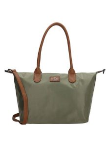 Charm Shopper bag "Buckingham" w kolorze khaki - 42 x 25 x 15 cm rozmiar: onesize. Brązowe shopper bag Charm, bez wzorów, z materiału, na ramię, bez dodatków. Za 114,17 zł.