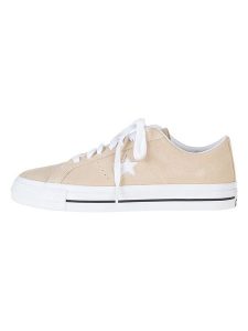 Converse Skórzane sneakersy "One Star Pro" w kolorze beżowym rozmiar: 44. Brązowe trampki Converse, bez wzorów, ze skóry, bez zapięcia. Za 149,31 zł.