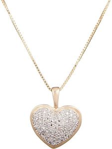 DIAMOND & CO Złota zawieszka "Coeur" z diamentami rozmiar: onesize. Żółte zawieszki Diamond & Co, z diamentem, złote. Za 629,43 zł.