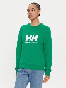 Helly Hansen Bluza Logo 2.0 34462 Zielony Regular Fit. Zielone bluzy Helly Hansen, s, bez wzorów, z bawełny, bez kaptura. Za 189,99 zł.