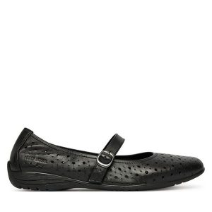 Baleriny Josef Seibel. Czarne balerinki Josef Seibel, bez wzorów, bez obcasa, bez zapięcia. Za 389,99 zł.