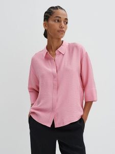 Someday. Koszula w kolorze jasnoróżowym rozmiar: M. Różowe koszule someday., m, bez wzorów, bez kołnierzyka, bez ramiączek. Za 165,99 zł.