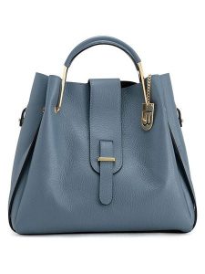 Lucca Baldi Skórzana torebka "Vinci" w kolorze błękitnym - 33 x 28 x 13 cm rozmiar: onesize. Niebieskie torebki klasyczne Lucca Baldi, bez wzorów, z materiału, na ramię, bez dodatków. Za 347,99 zł.