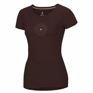 Koszulka damska Ocun Classic. Brązowe bluzki Ocun, xs, bez wzorów, sportowe, bez kołnierzyka, bez ramiączek. Za 178,50 zł.