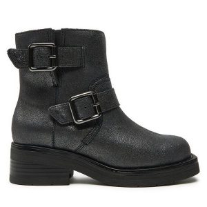 Botki Clarks. Szare botki Clarks, bez wzorów, bez obcasa, na płaskiej podeszwie, bez zapięcia. Za 579,99 zł.