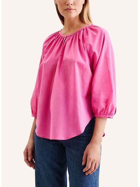 Seidensticker Bluzka w kolorze różowym rozmiar: 48. Różowe bluzki Seidensticker, bez wzorów, z bawełny, bez kołnierzyka, bez ramiączek. Za 105,14 zł.