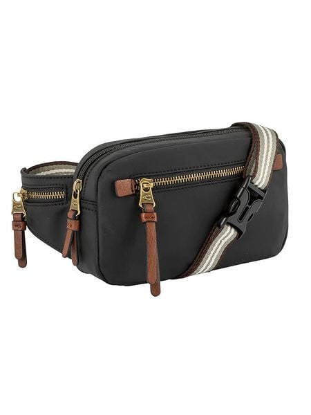 Camel Active Saszetka "Bari" w kolorze czarnym - 40 x 12,5 x 4 cm rozmiar: onesize. Czarne nerki i saszetki Camel Active, bez wzorów, z materiału. Za 117,73 zł.