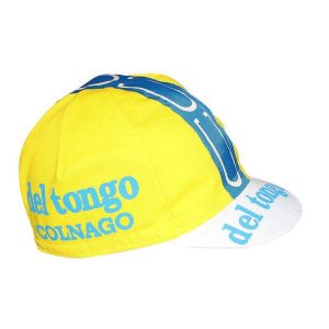 Czapka rowerowa Gist Equipe Vintage Del Tongo. Żółte czapki GIST, bez wzorów, eleganckie. Za 118,50 zł.