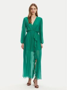 Haveone Sukienka letnia AFF-N013 Zielony Loose Fit. Zielone kombinezony Haveone, na lato, xl, bez wzorów, z jedwabiu, bez kołnierzyka, bez ramiączek. Za 389,99 zł.