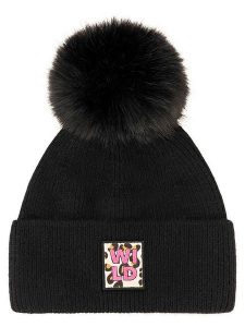 Zwillingsherz Czapka "Wild Leo" w kolorze czarnym rozmiar: onesize. Czarne czapki Zwillingsherz, bez wzorów, z materiału. Za 110,95 zł.