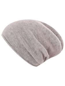 Zwillingsherz Kaszmirowa czapka beanie w kolorze jasnoszarym rozmiar: onesize. Szare czapki Zwillingsherz, bez wzorów, z kaszmiru. Za 136,45 zł.