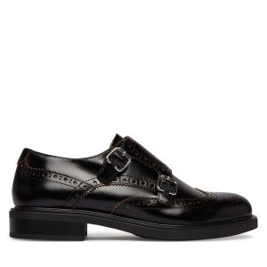 Półbuty Vagabond Shoemakers. Czarne półbuty Vagabond Shoemakers, bez wzorów, bez obcasa, na płaskiej podeszwie, bez zapięcia. Za 486,99 zł.