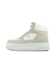 GAP Sneakersy "Paradise Mid II Bsc" w kolorze biało-beżowym rozmiar: 37. Białe trampki GAP, bez wzorów, za kostkę, bez zapięcia. Za 162,49 zł.