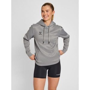 Bluza do piłki ręcznej damska Hummel Core XK z kapturem. Szare bluzy Hummel, l, bez wzorów, z kapturem. Za 191,00 zł.