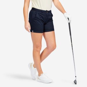 Spodenki do golfa chino damskie Inesis MW500. Niebieskie spódnice INESIS, l, bez wzorów, z bawełny, sportowe. Za 69,99 zł.