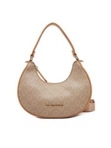 Valentino Torebka Shelby VBS90A07LOG Beżowy. Brązowe torebki klasyczne Valentino, bez wzorów, ze skóry, bez dodatków. Za 329,99 zł.