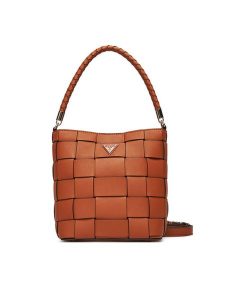 Guess Torebka Maylee HWWG96 61030 Brązowy. Brązowe torebki klasyczne Guess, z aplikacjami, ze skóry, bez dodatków. Za 469,99 zł.