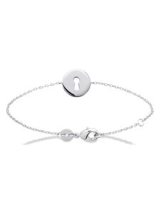 L'Atélier Précieux Srebrna bransoletka z elementem ozdobnym rozmiar: onesize. Szare bransoletki l'Atelier precieux, srebrne. Za 126,99 zł.